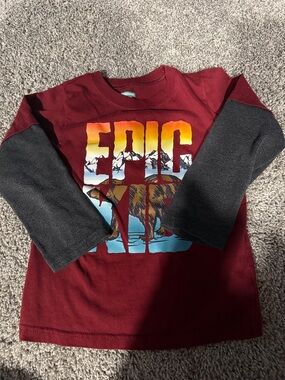 Epic Wild Bear Layered-Look Kids Long-Sleeve Shirt
